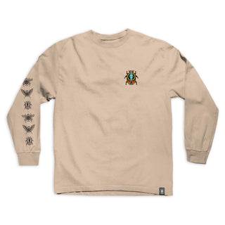 Girl Skateboards Longsleeve Shirt Beetle Attack Cream