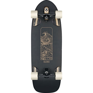 Globe Skateboards Surf Skate Walrus Black/Peaking 10.25" x 31"