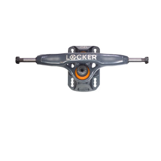 Grind King Skateboard Trucks Locker 2 9.5" Axle Battleship Grey (Pair)
