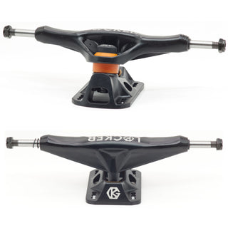 Grind King Skateboard Trucks Locker 2 8.25" Axle Black (Pair)