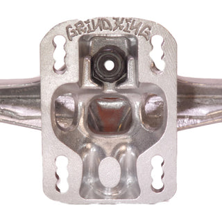 Grind King Skateboard Trucks Locker 2 9.25" Axle Silver (Pair)