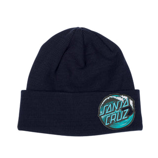 Santa Cruz Skateboard Wave Dot Beanie Navy