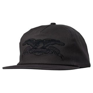 Anti Hero Skateboards Hat Basic Eagle Snapback Black/Black Black