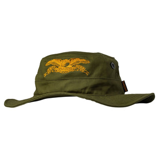 Anti Hero Skateboards Hat Basic Eagle Boonie Olive/Orange Green