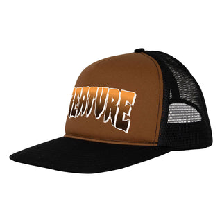 Creature Skateboards Hat Logo Trucker Brown/Black