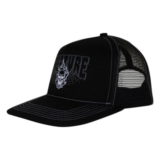 Creature Skateboards Hat Bonehead 2 Relic Mesh Trucker Black