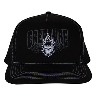Creature Skateboards Hat Bonehead 2 Relic Mesh Trucker Black