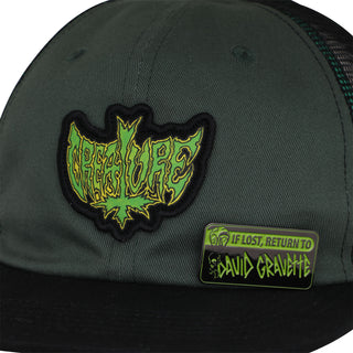 Creature Skateboards Hat Gravette Hippie Skull 20th Snapback Green/Black