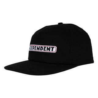 Independent Trucks Hat Bar Logo Snapback Unstructured Black
