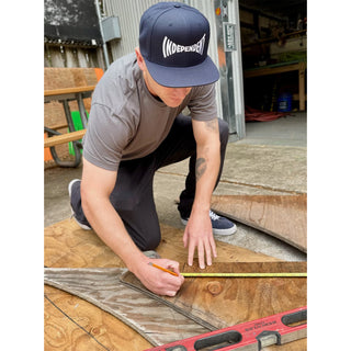 Independent Trucks Hat Span Embroidered Snapback Dark Navy/White