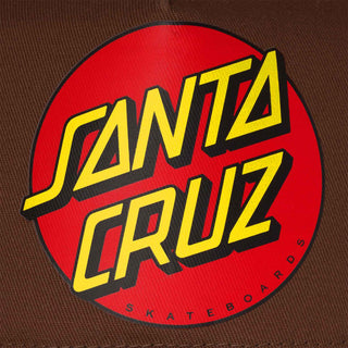 Santa Cruz Skateboards Hat Classic Dot Mesh Trucker Tan/Brown