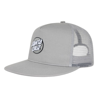 Santa Cruz Skateboards Hat Cruz Embroidered Mesh Trucker Tonal Grey