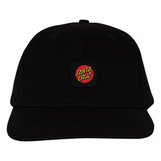 Santa Cruz Skateboards Hat Cruz Label Snapback Black