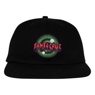 Santa Cruz Skateboards Hat Roskopp Iris Snapback Unstructured Black