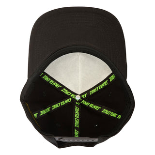 Santa Cruz Skateboards Hat Screaming Hibiscus Snapback Structured Black