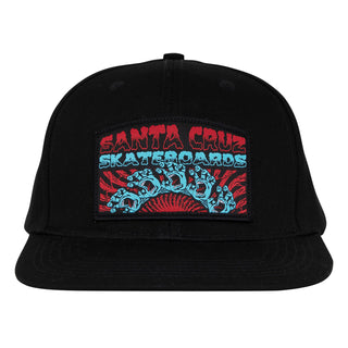 Santa Cruz Skateboard Hat Screaming Connect Snapback Black