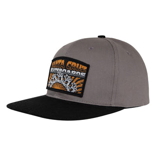 Santa Cruz Skateboard Hat Screaming Connect Snapback Char/Black