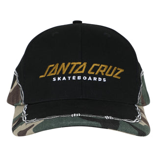 Santa Cruz Skateboards Hat Spot Snapback Black Camo