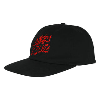 Santa Cruz Skateboards Hat Pay Off Stack Strip Snapback Black