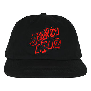 Santa Cruz Skateboards Hat Pay Off Stack Strip Snapback Black
