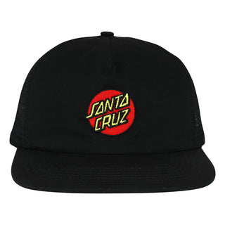 Santa Cruz Skateboards Hat Cruz Embroidered Snapback Black