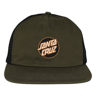 Santa Cruz Skateboards Hat Cruz Embroidered Snapback Olive/Black