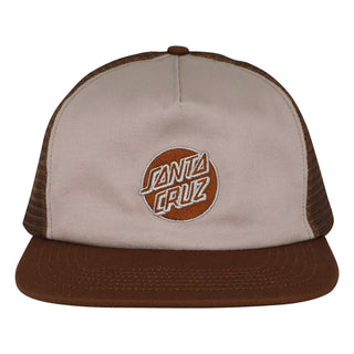 Santa Cruz Skateboards Hat Cruz Embroidered Snapback Tan/Brown