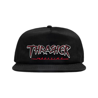 Thrasher Magazine Snapback Hat Slash Black