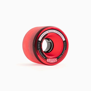 Hawgs Longboard Wheels 63mm Fatty 78A Clear Red