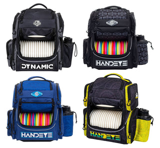 Handeye Disc Golf Backpack Bag Mission Rig - Holds 21 Discs - Choose Color