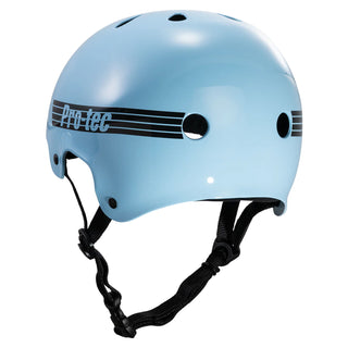 Pro Tec Skateboard Helmet Old School Skate Gloss Baby Blue Size S