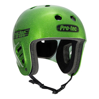 Pro Tec Skateboard Helmet Full Cut Skate Candy Green Flake Size S