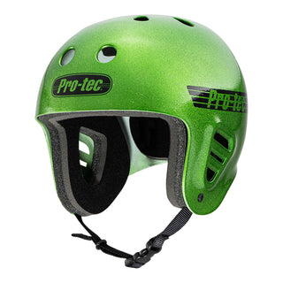 Pro Tec Skateboard Helmet Full Cut Skate Candy Green Flake Size XS