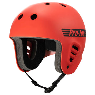 Pro Tec Skateboard Helmet Full Cut Skate Matte Bright Red Size L