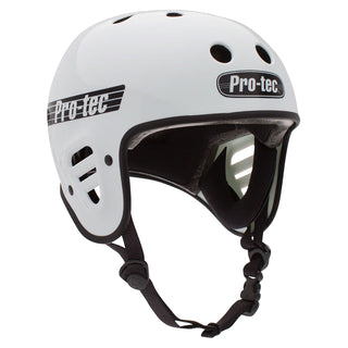 Pro Tec Skateboard Helmet Full Cut Certified Gloss White Size XS