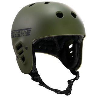 Pro Tec Skateboard Helmet Full Cut Certified Matte Olive Size XS