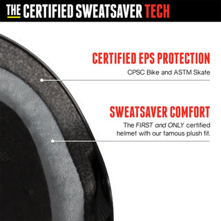 Triple 8 Skateboard Helmet Certified Sweatsaver Skate Like a Girl Black/Blue Size XS/S