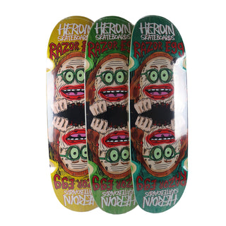 Heroin Premium Skateboard Complete Auntie Razoregg (Assorted) Slappy Trucks Ricta Wheels and Quantum Snot Particles Bearings