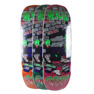 Heroin Premium Skateboard Complete Swampy Stomp (Assorted) Independent Trucks OJ Wheels and Quantum Snot Particles Bearings