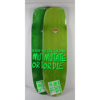 Heroin Skateboard Complete Mutate or Die Team 8.7" x 31.75"