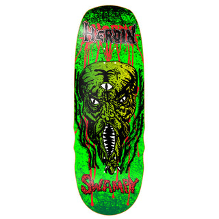 Heroin Skateboard Complete Swampy KO2 Slime Face 10.6" x 32.1"