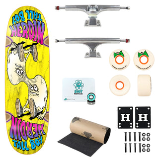Heroin Premium Complete Skateboard Merged Tall Boy 10.25" Ft. Ace/OJ/Quantum