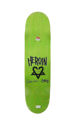 Bam Margera Signature Edition Complete Skateboard - Heroin Deck, Slappy Trucks, Slime Balls Wheels, Independent Bearings