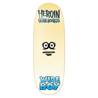 Heroin Skateboard Complete Wide Boy Face 10.75" x 32.6"