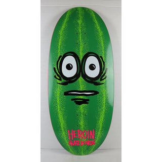 Heroin Skateboard Deck The Watermelon Eggzilla 13.5" x 31.5"