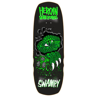 Heroin Skateboard Deck Swampy Alligator Shovel 10.5" x 32.33"