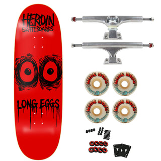 Heroin Premium Skateboard with Ace Trucks, Snot Wheels 10.25" Long Eggs