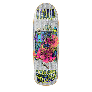 Heroin Premium Skateboard with Ace Trucks, Snot Wheels 10" Craig Questions Hellscape
