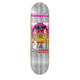 Heroin Premium Skateboard with Indy Trucks, Snot Wheels 8.5" Aaron Wilson Hellscape