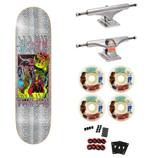 Heroin Premium Skateboard with Indy Trucks, Snot Wheels 9.0" Dern Hellscape
